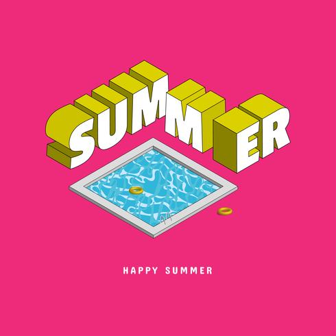 Summer with typography