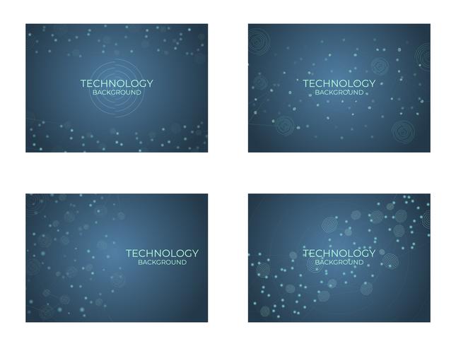 Technology background structure digital vector