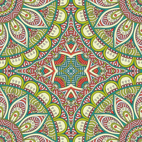 Seamless pattern in ethnic style. Vintage decorative elements. vector