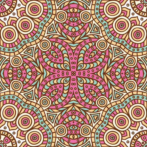 Tribal ethnic background seamless pattern vector