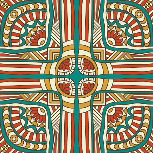 Seamless pattern in ethnic style. Vintage decorative elements. vector