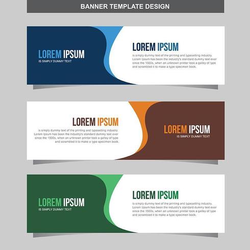 Banner Vector Template Background Modern Web Design Horizontal