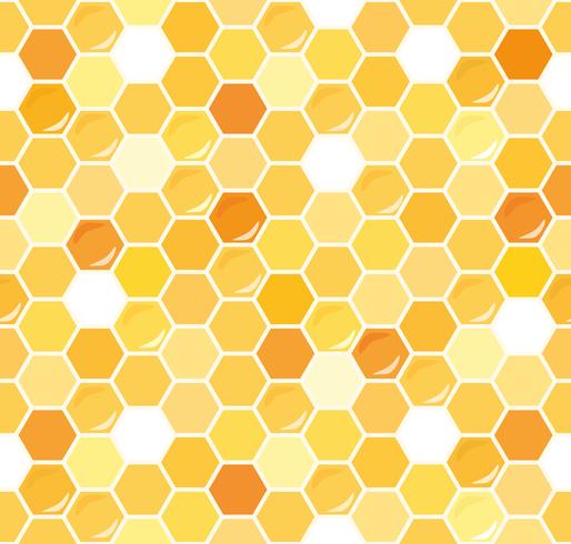 Honeycomb seamless pattern background. vector