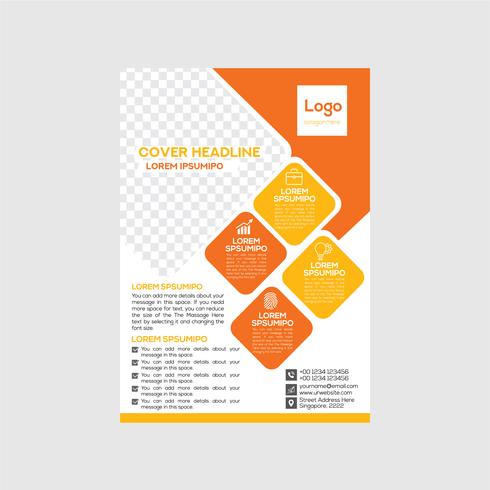 diseño de flyer moderno corporativo empresarial vector