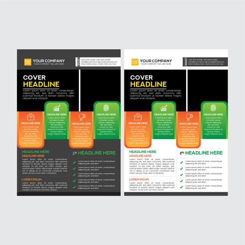 Corporate Business Marketing Strategy Flyer Design vector