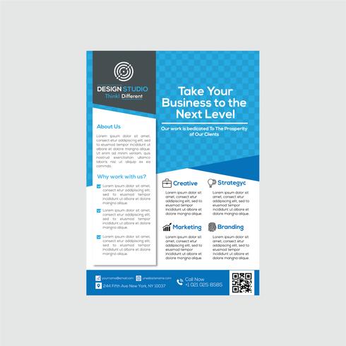 Modern Creative Business Flyer Template Design vector