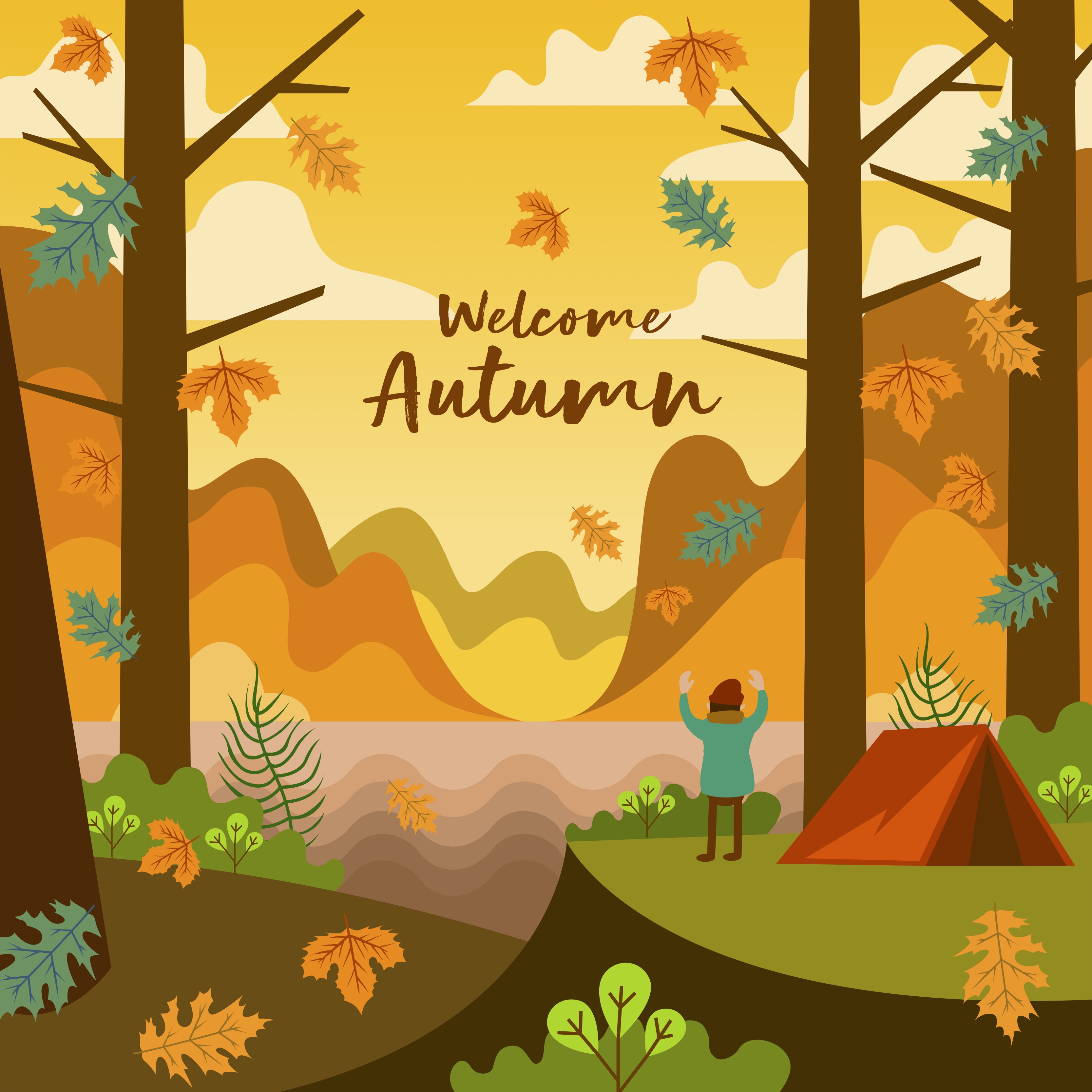 Autumn Images Cartoon ~ Free Fall Tree Clipart Pictures | Bodaswasuas