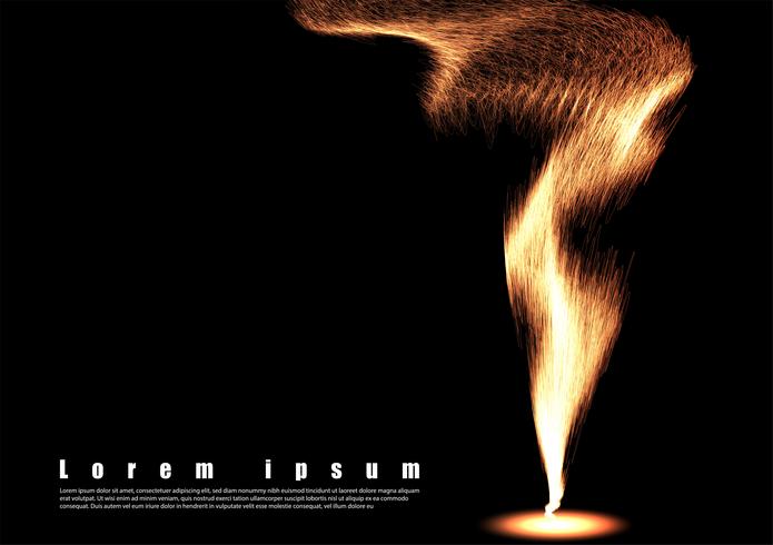 Wallpaper wave flame background  vector