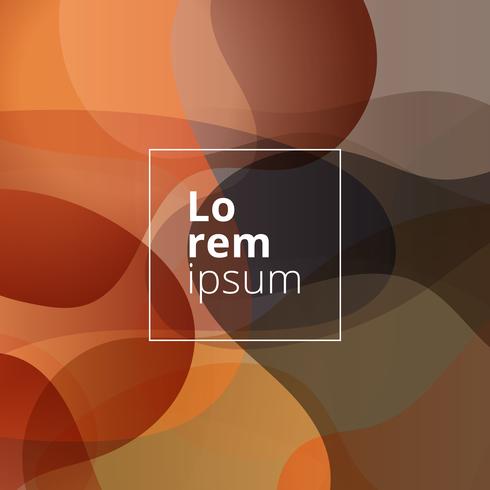 Abstract shapes dark brown background. vector