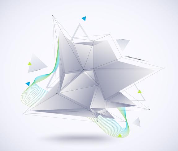 Abstract Geometric Low polygon vector