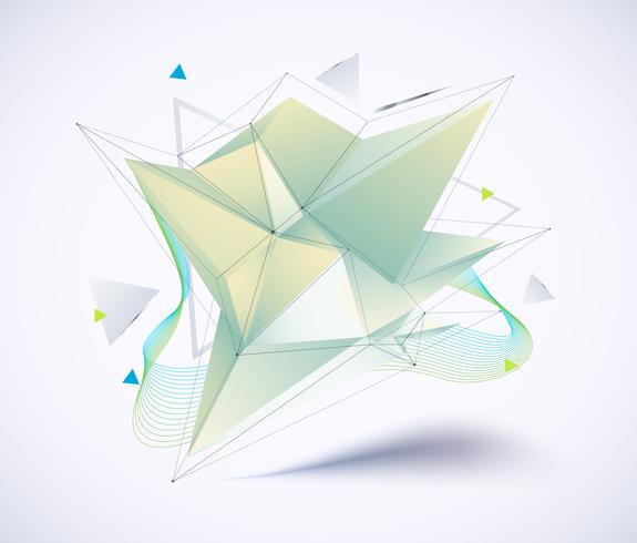 Abstract Geometric Low polygon vector