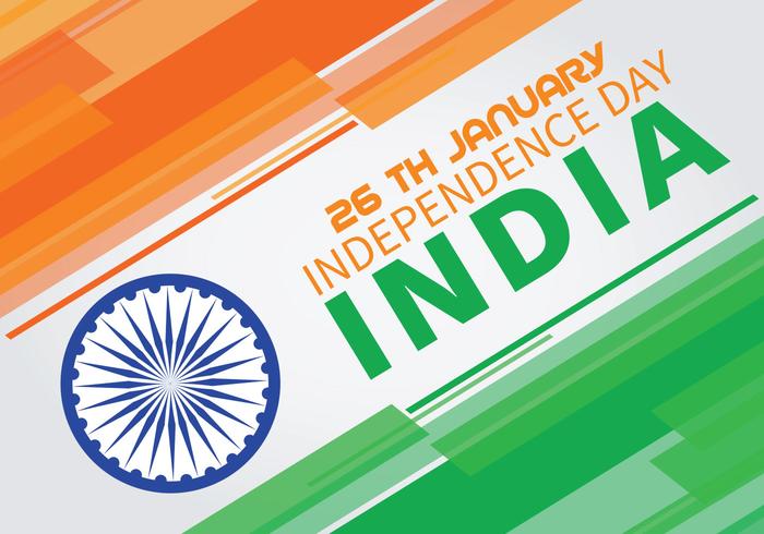 Colores de fondo abstracto de la bandera del día de la independencia india vector