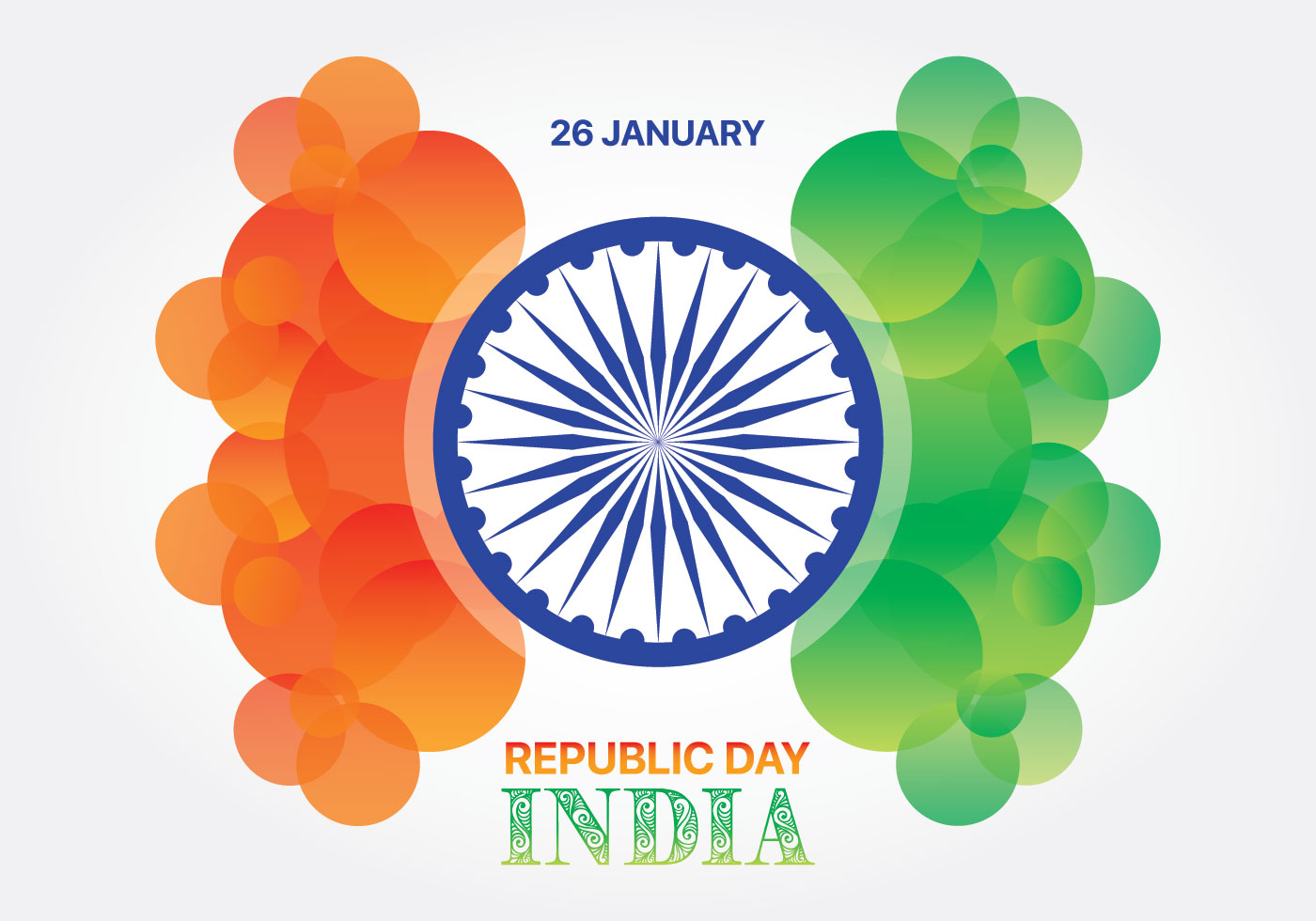 Abstract Circle Color Flag India Republic Day 675403 Vector Art At Vecteezy