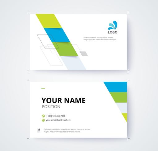Business card template  vector