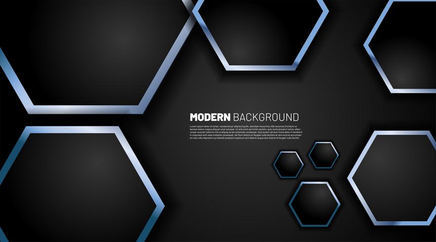 Background Technology with Hexagonal Shapes vector