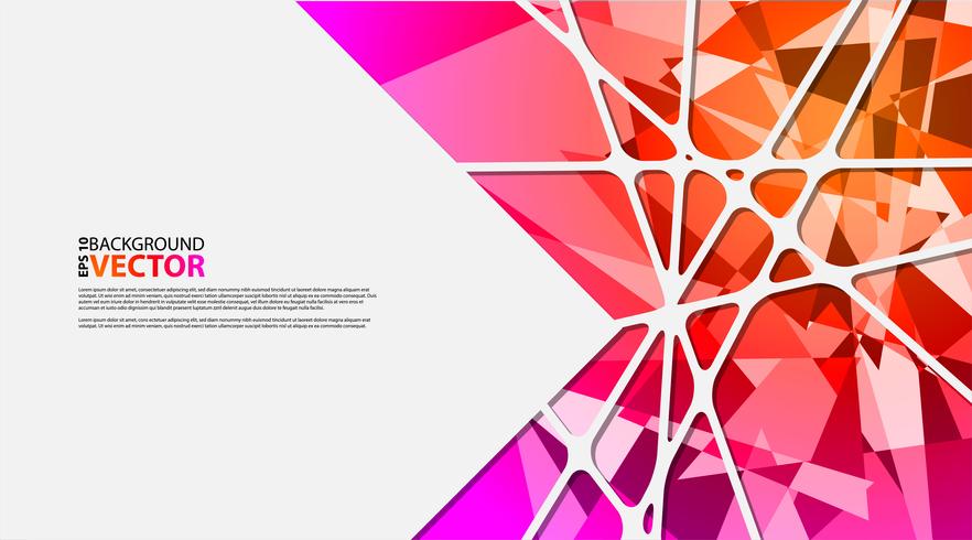 Abstract geometric background with polygons vector