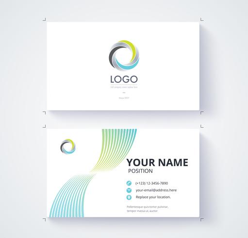 Business card template vector