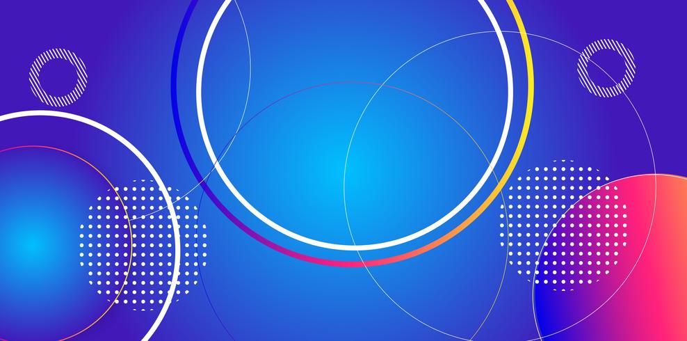Primary colors Abstract Circular pattern Background vector