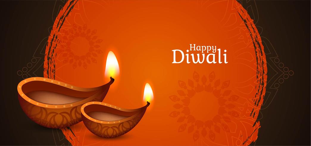 Happy Diwali elegant design vector