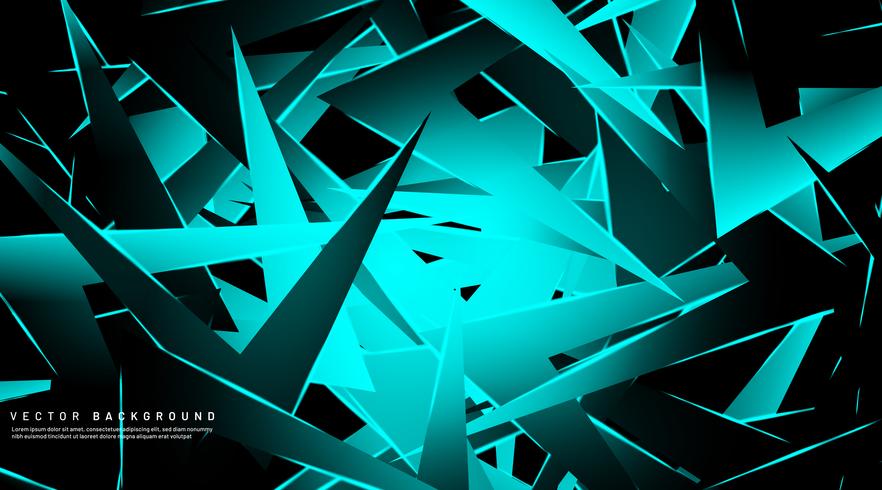 Light blue stacked triangle design vector
