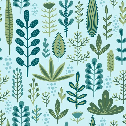 Botanical seamless pattern  vector