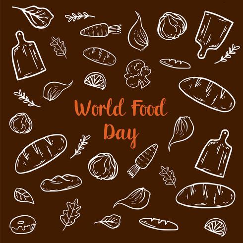 World Food Day Elements vector