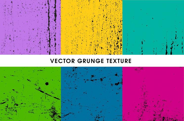 conjunto de texturas grunge vector