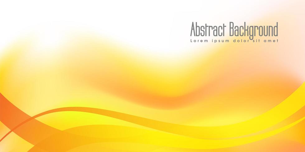 Yellow abstract banner background vector