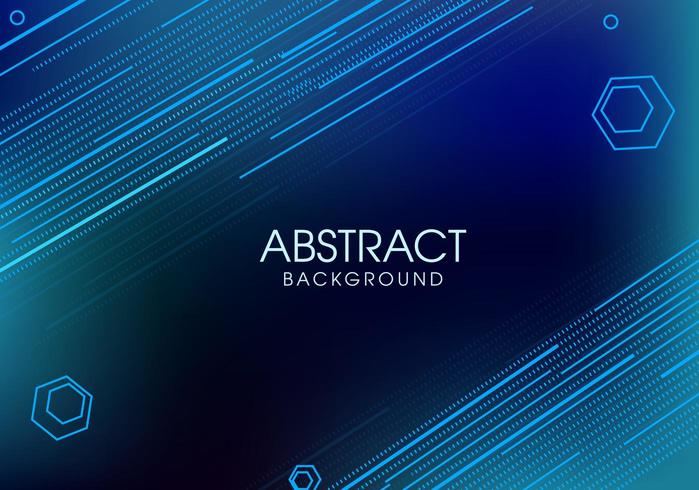 Abstract Blue geometrical background with Line shapes vector