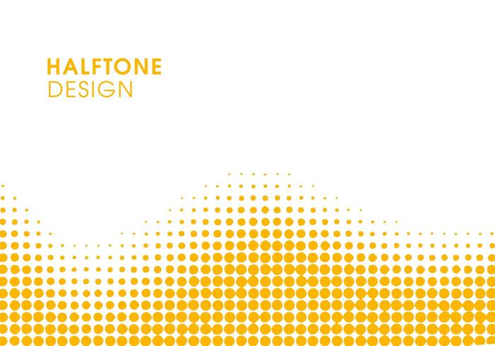 Yellow abstract halftone  vector