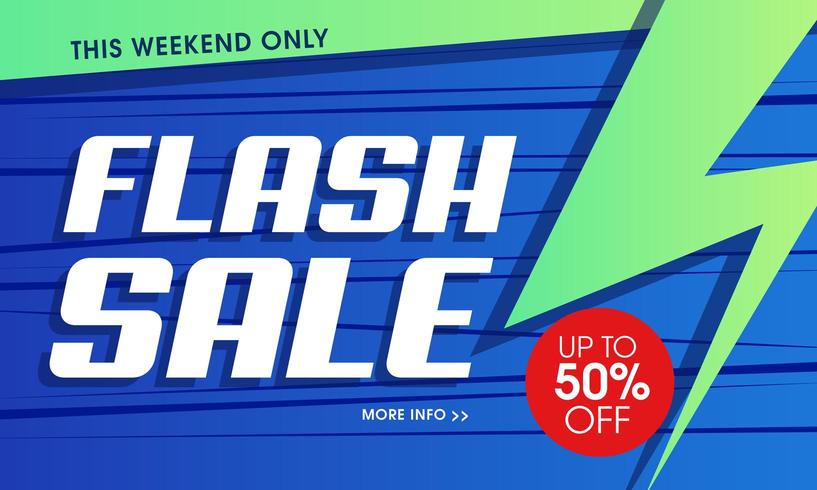 Vibrant background with flash sale modern vector