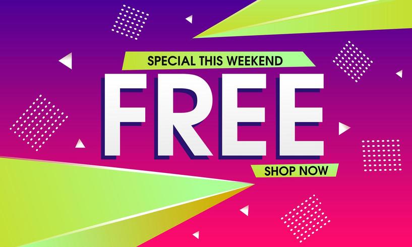 Abstract special weekend sale background vector