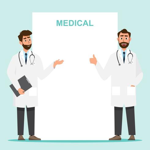 Set of doctor cartoon character with copy space 676754 Vector Art at Vecteezy Set of doctor cartoon character with copy space 676754 Vector Art at Vecteezy