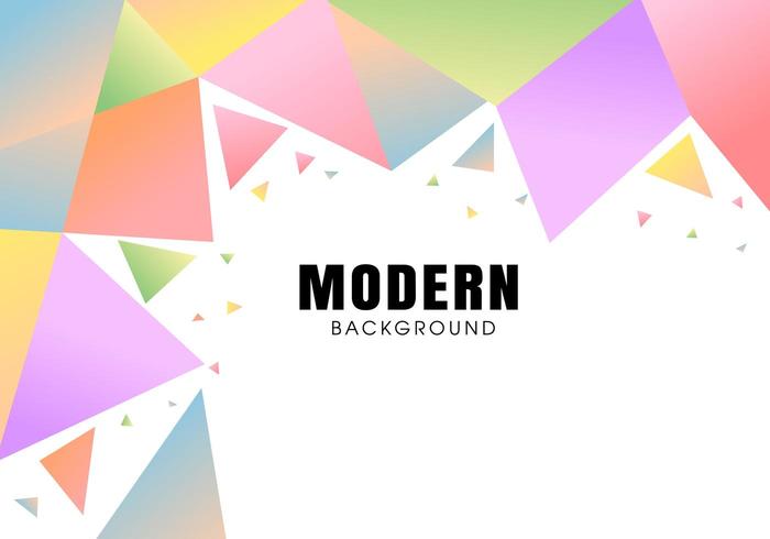 Modern abstract colorful polygonal background vector