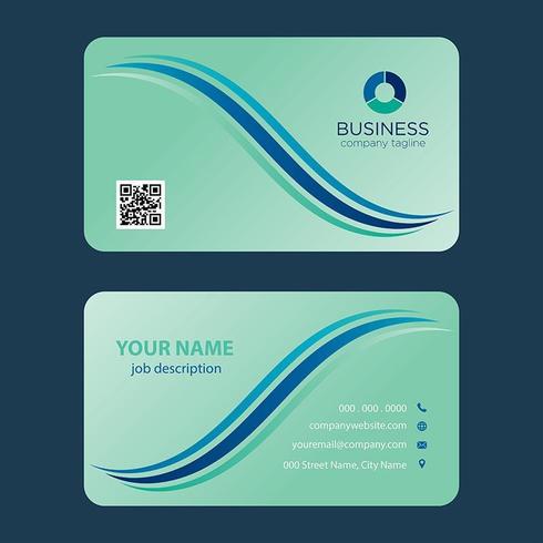 Modern Colorful Business Card vector