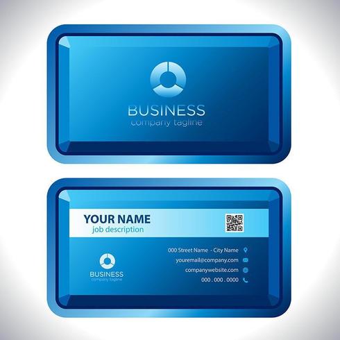 Modern Colorful Business Card vector