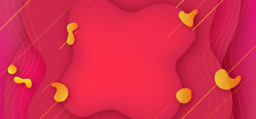 Red Liquid Shapes Background vector