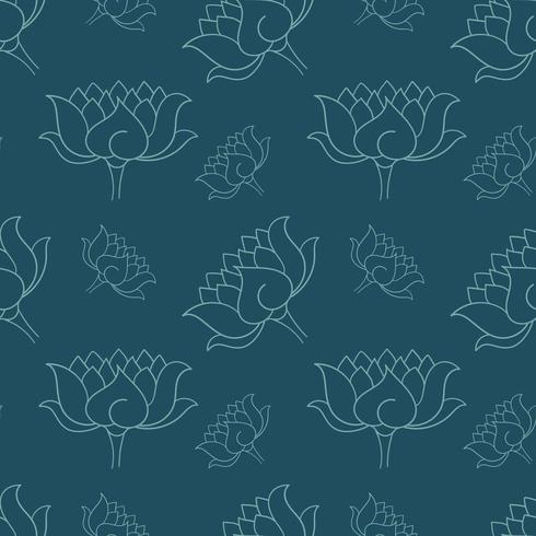 Hand drawn botanical seamless pattern vector