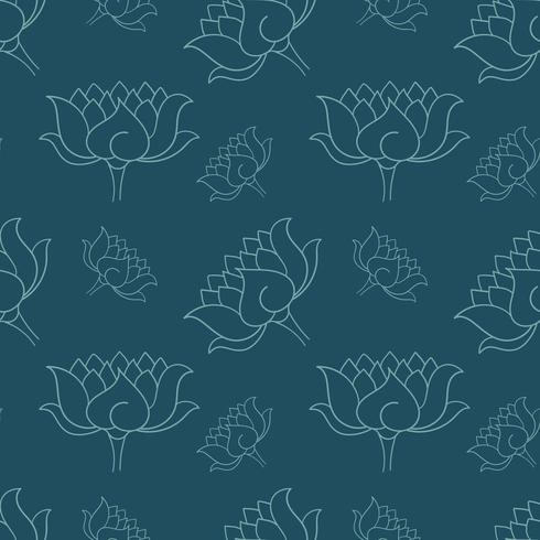 Hand drawn botanical seamless pattern vector