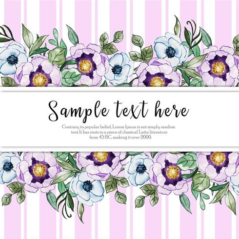 Watercolor Floral Background vector