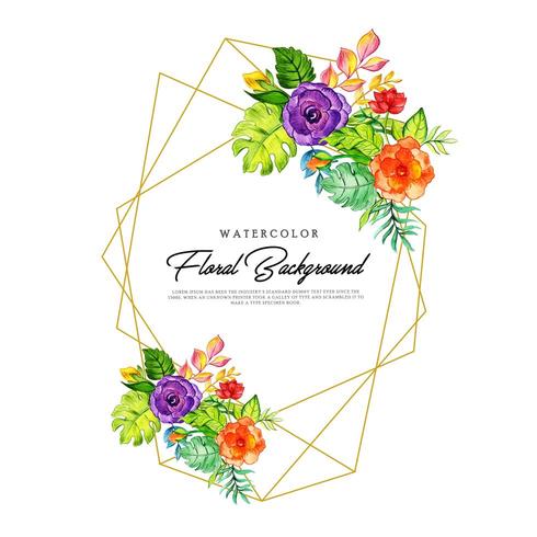 Colorful Floral Frame vector