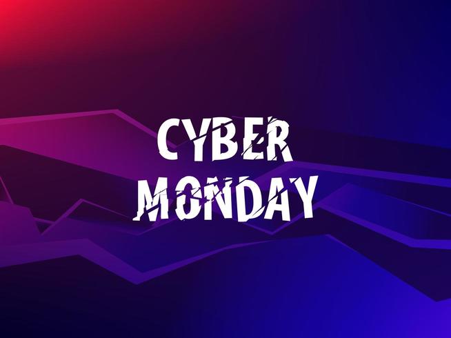 Modern explosion abstract banner. Cyber Monday. vector