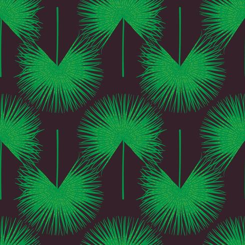Seamless tropical pattern. Summer exotic plants ornament. vector