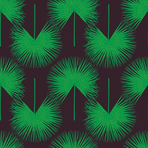 Seamless tropical pattern. Summer exotic plants ornament. vector