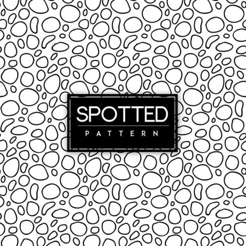 Black and White Spotted Seamless Pattern Background vector