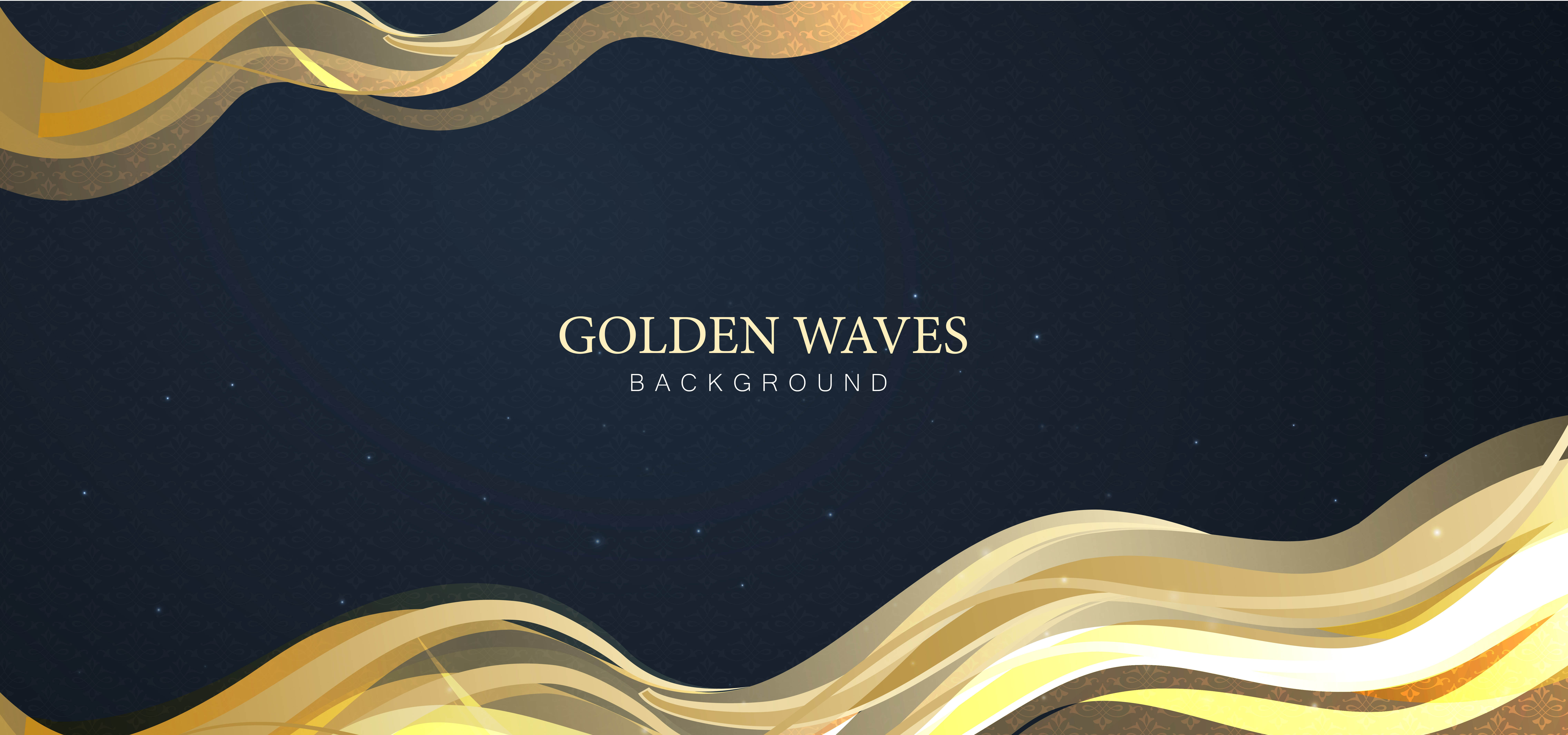 Golden Waves Abstract Background 677254 Vector Art at Vecteezy