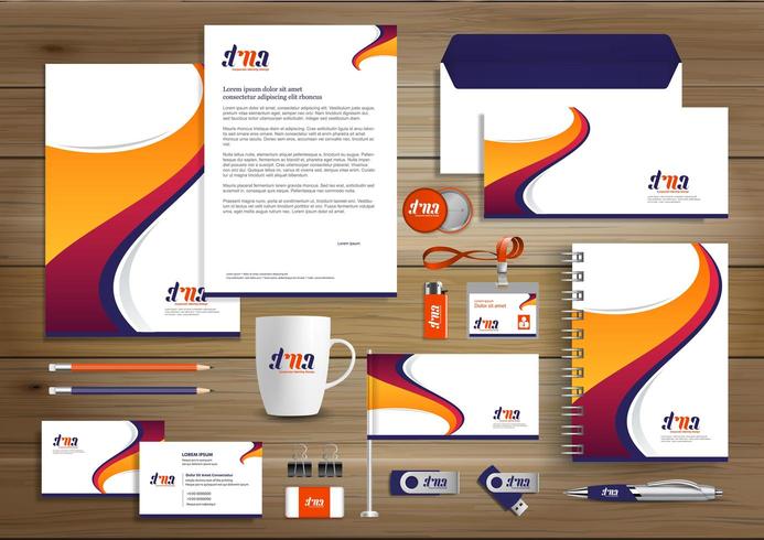 Corporate Business Identity design  vector