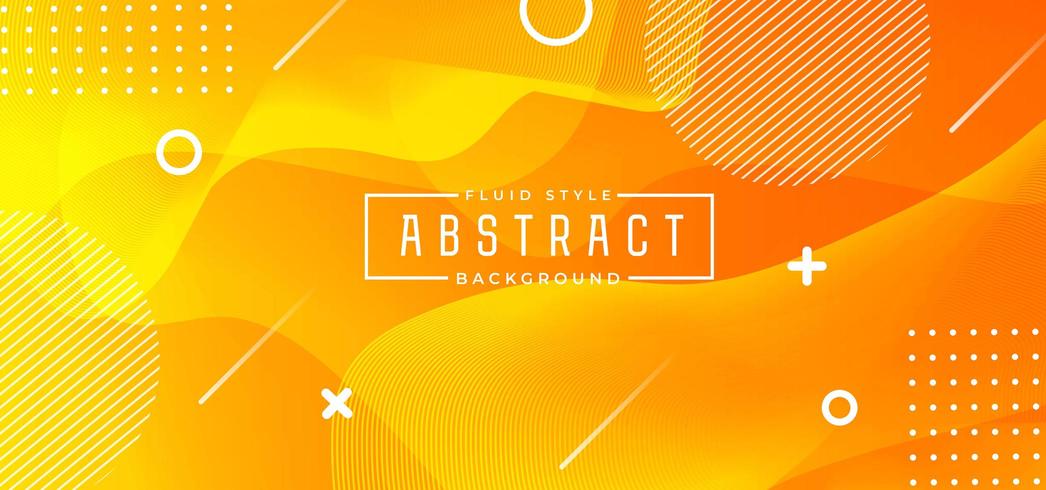 Orange Abstract Fluid Background vector