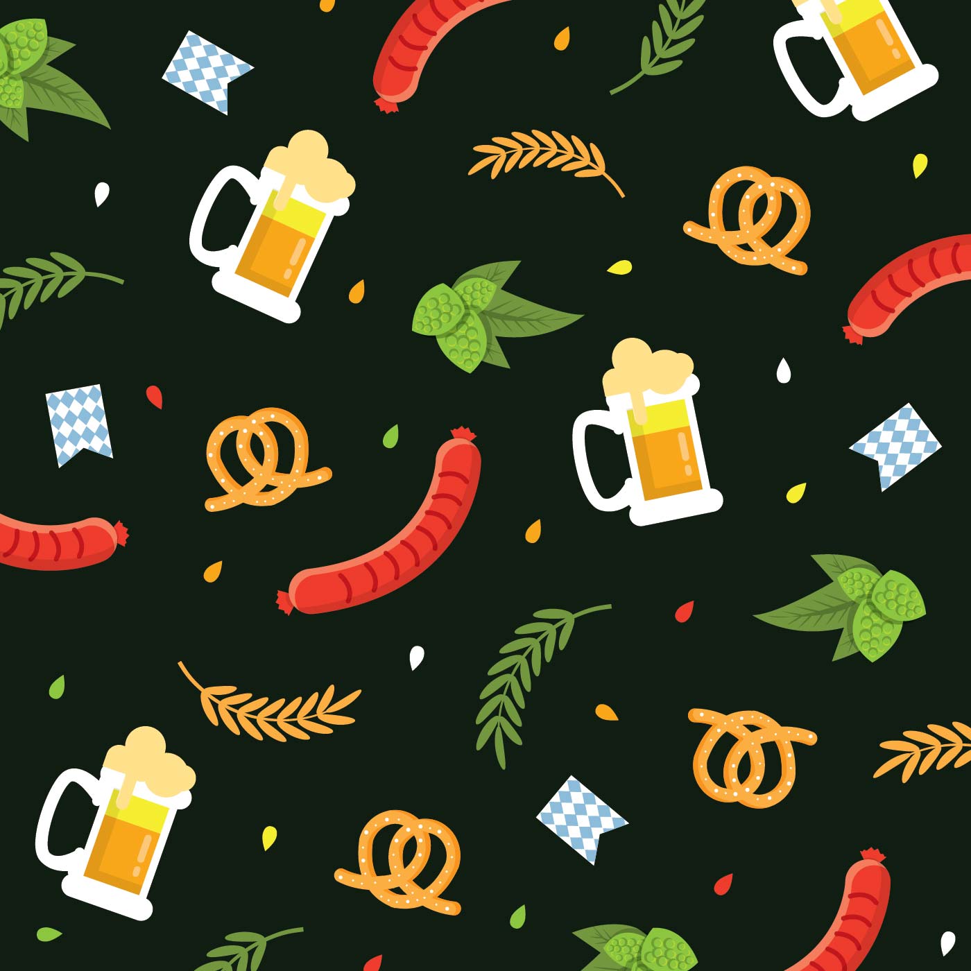 Oktoberfest background Pattern 677488 Vector Art at Vecteezy