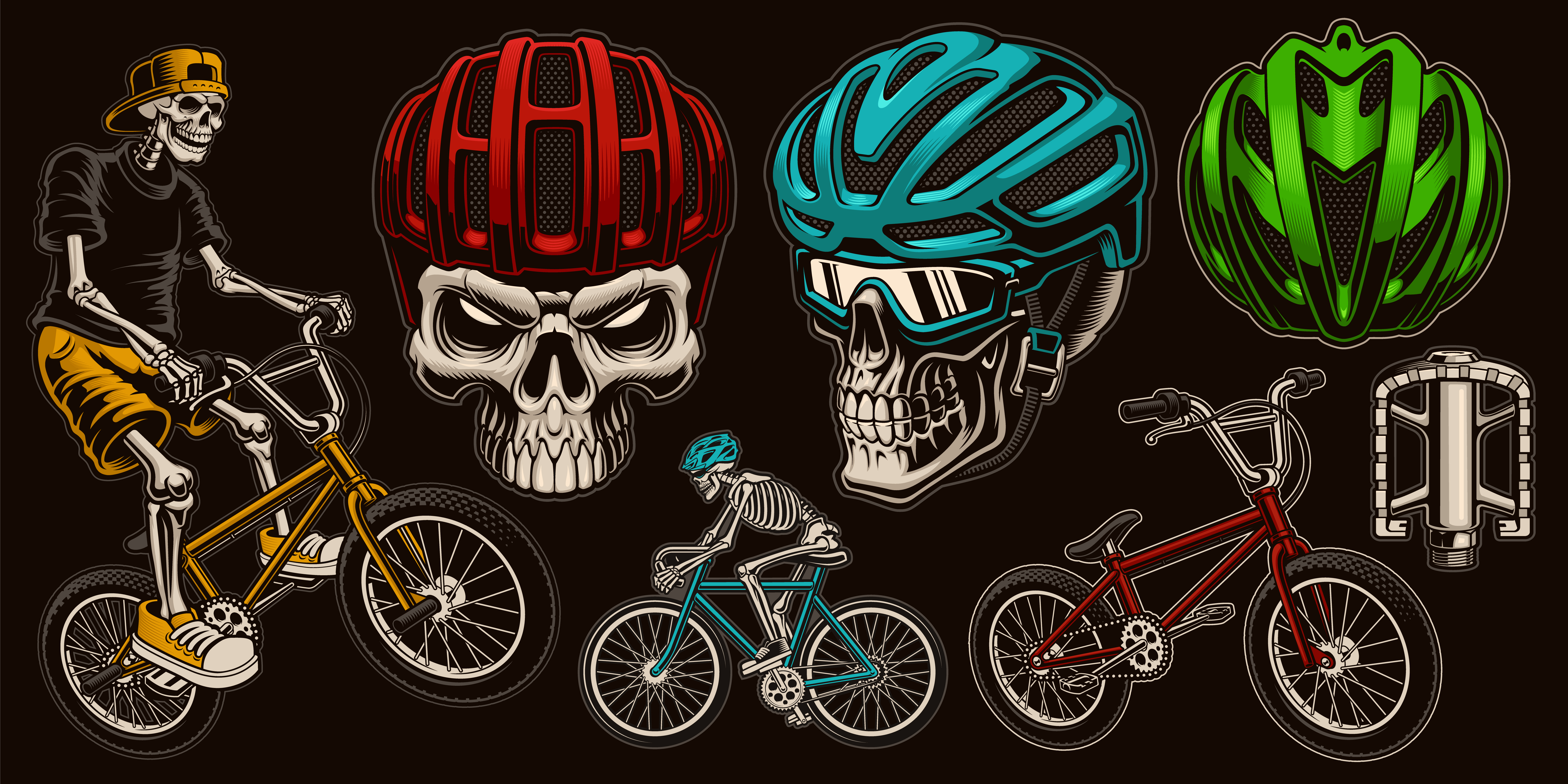 cycling skull